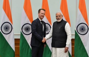 Danish Foreign Minister Mr. Jeppe Kofod met Hon'ble Prime Minister Narendra Modi on sidelines of RAISINA DIALOGUE on 16 January 2020 in New Delhi